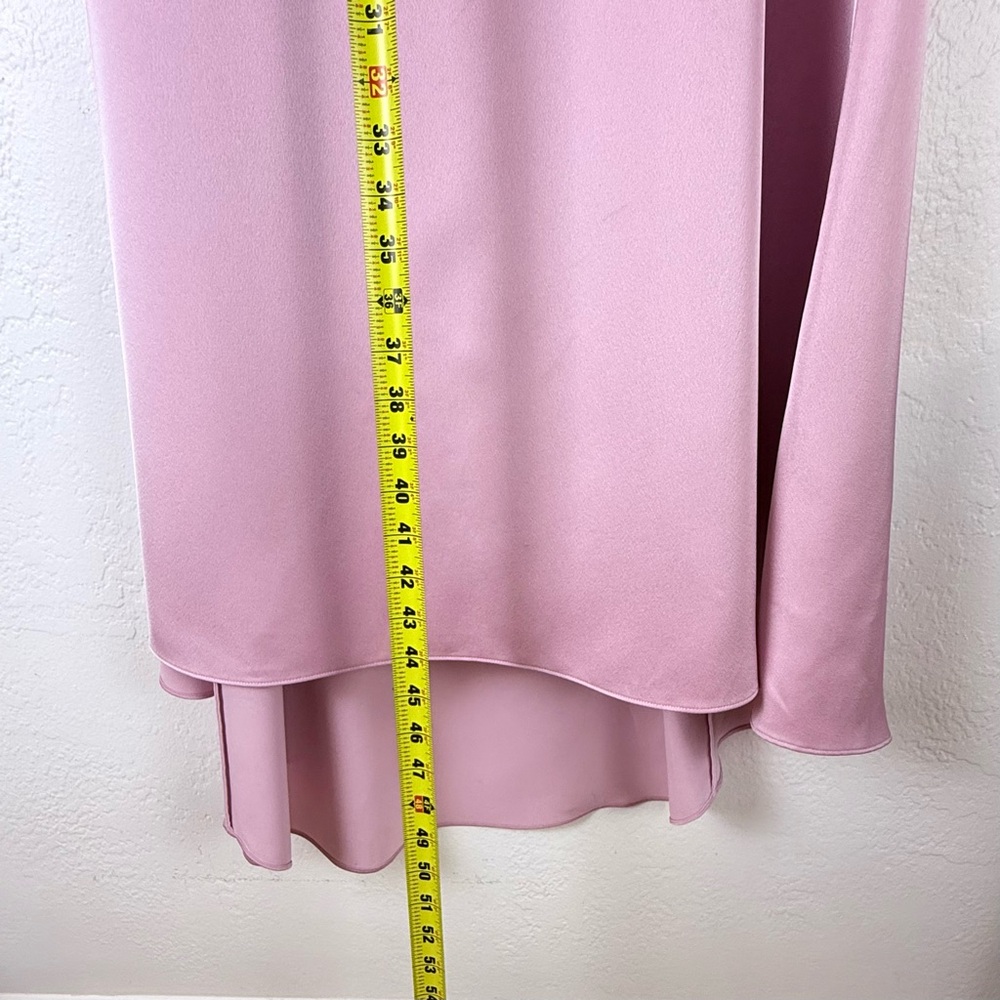 NWT Halston Astin Satin High-Low Maxi Skirt Dusty Rose Size‎ 8 - Picture 15 of 16